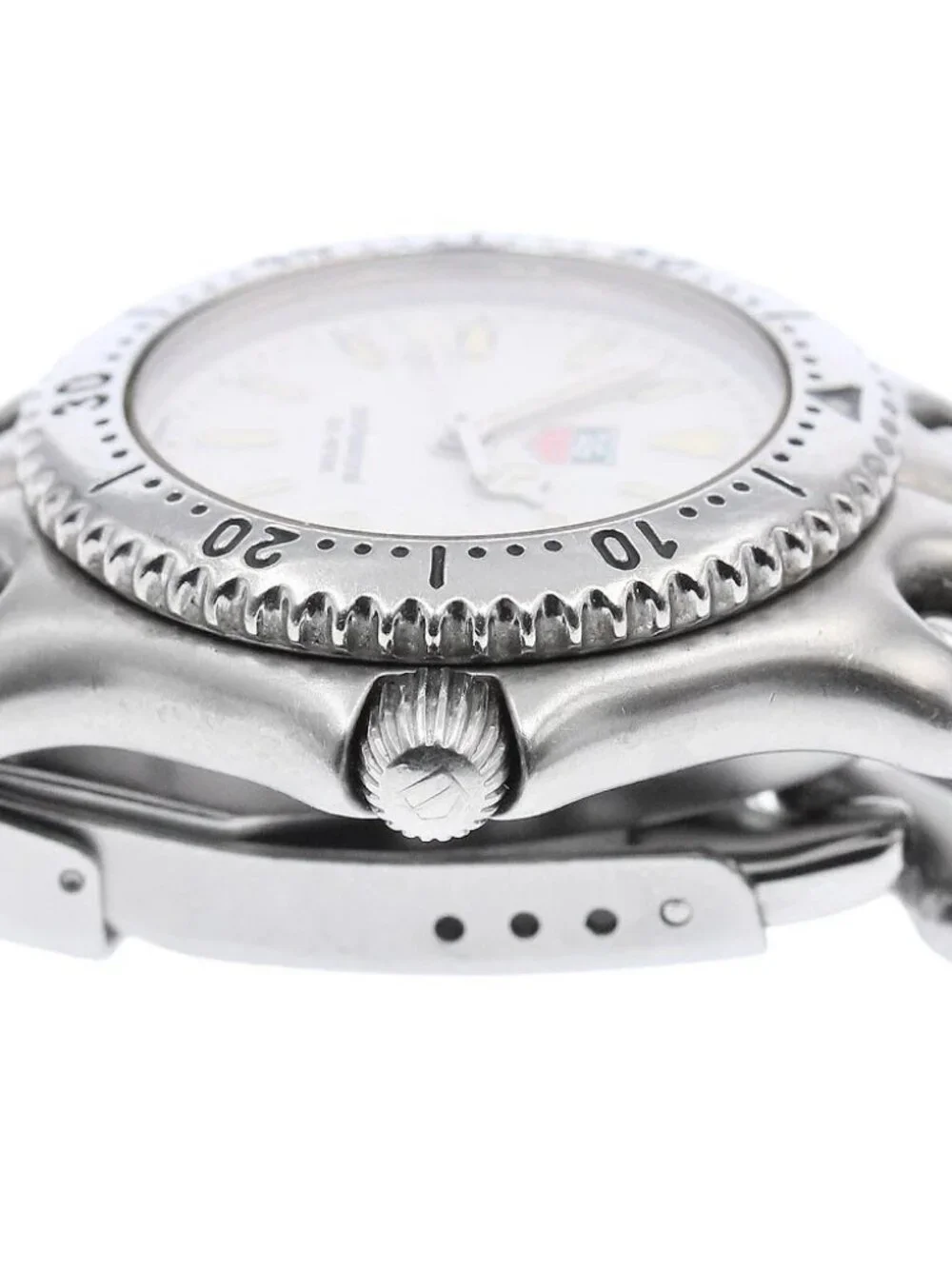 TAG HEUER S/el S99.015 Date white Dial Quartz Ladies Watch_970030